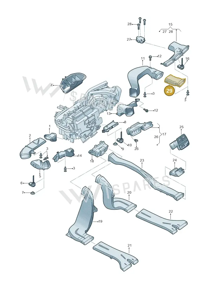 8W1819726B — Audi RS4 Avant (2017-2025) diagram 849819100, position 29