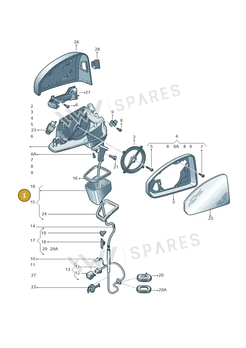 8W1857409AB9B9 — Audi RS4 Avant (2017-2025) diagram 849857400, position 1