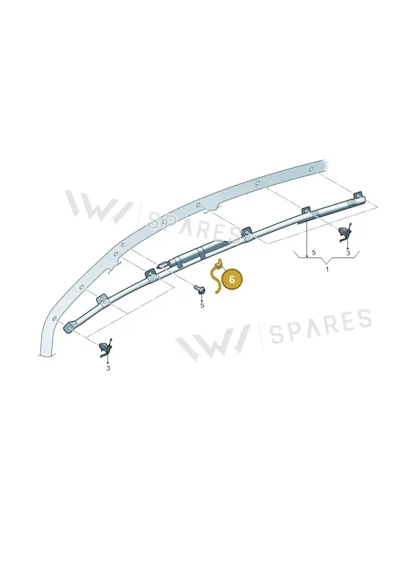 8W1971581 — Volkswagen Golf 1.5 (2020-) diagram 813880030, position 6