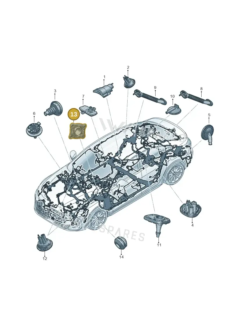 8W1971871A — Audi A5 Limo 2.0 (2024-) diagram 8wh971815, position 13