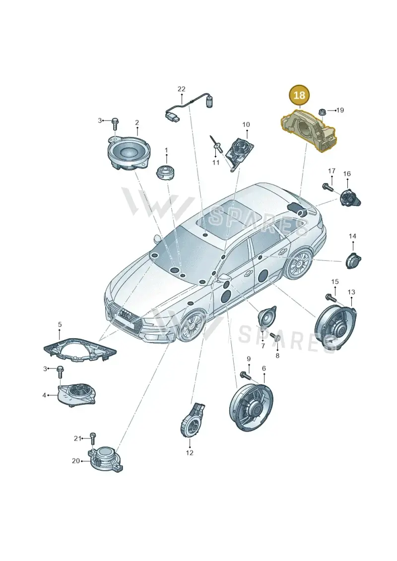 8W2035382 — Audi RS4 Avant (2017-2025) diagram 849035360, position 18