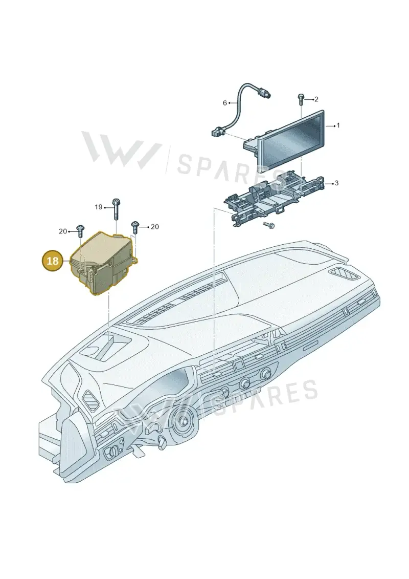 8W5919617H — Audi RS4 Avant (2017-2025) diagram 849919010, position 18