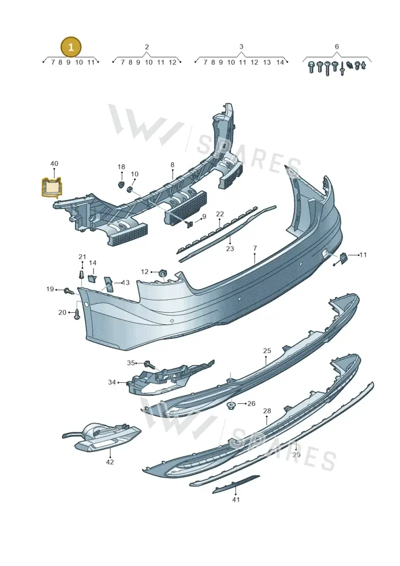 8W6807067AEGRU — Audi A5 Sportback (2016-2025) diagram 848807075, position 1