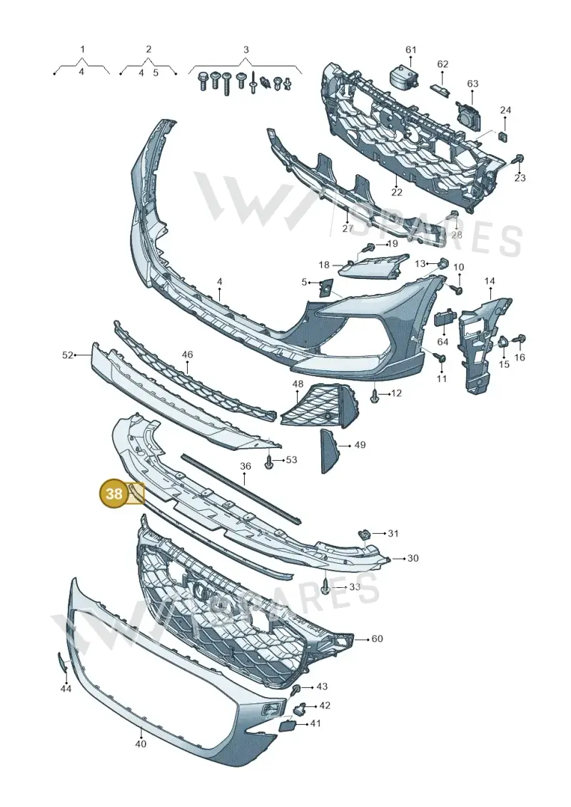 8W6807110A — Audi RS Q8 Quattro (2019-) diagram 595807200, position 38