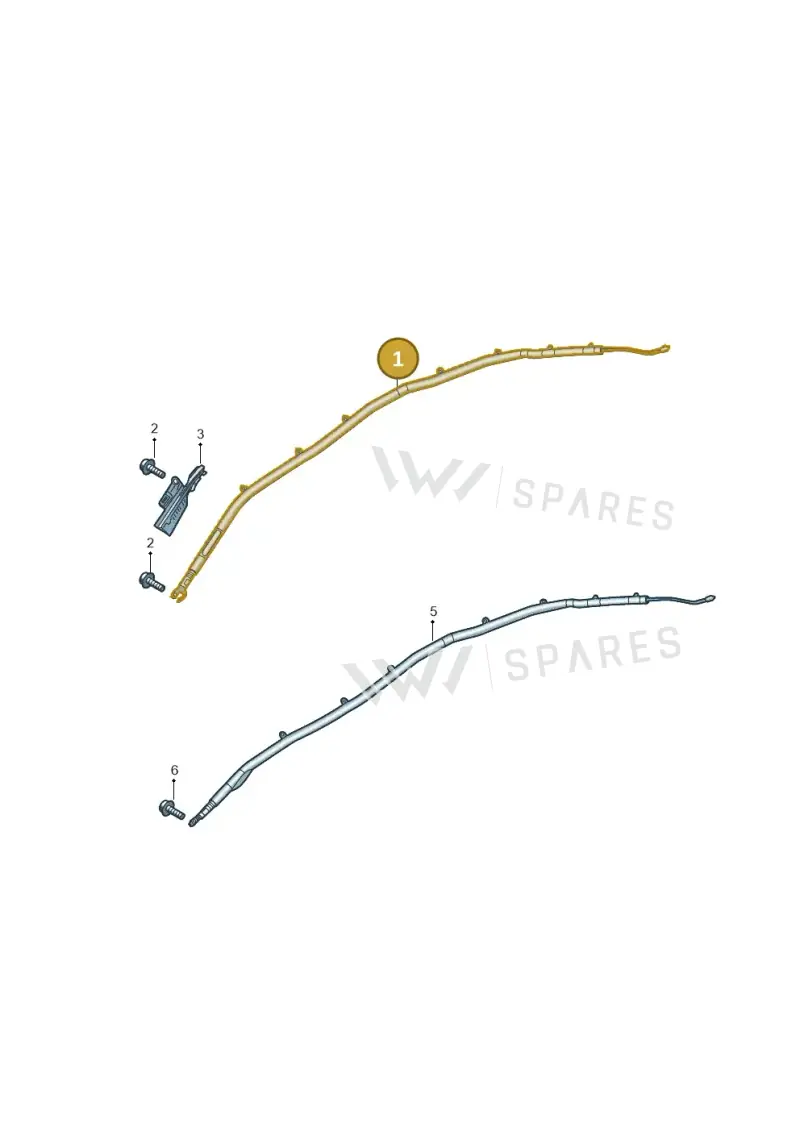 8W6880741K — Audi RS5 Sportback (2017-2025) diagram 849880300, position 1