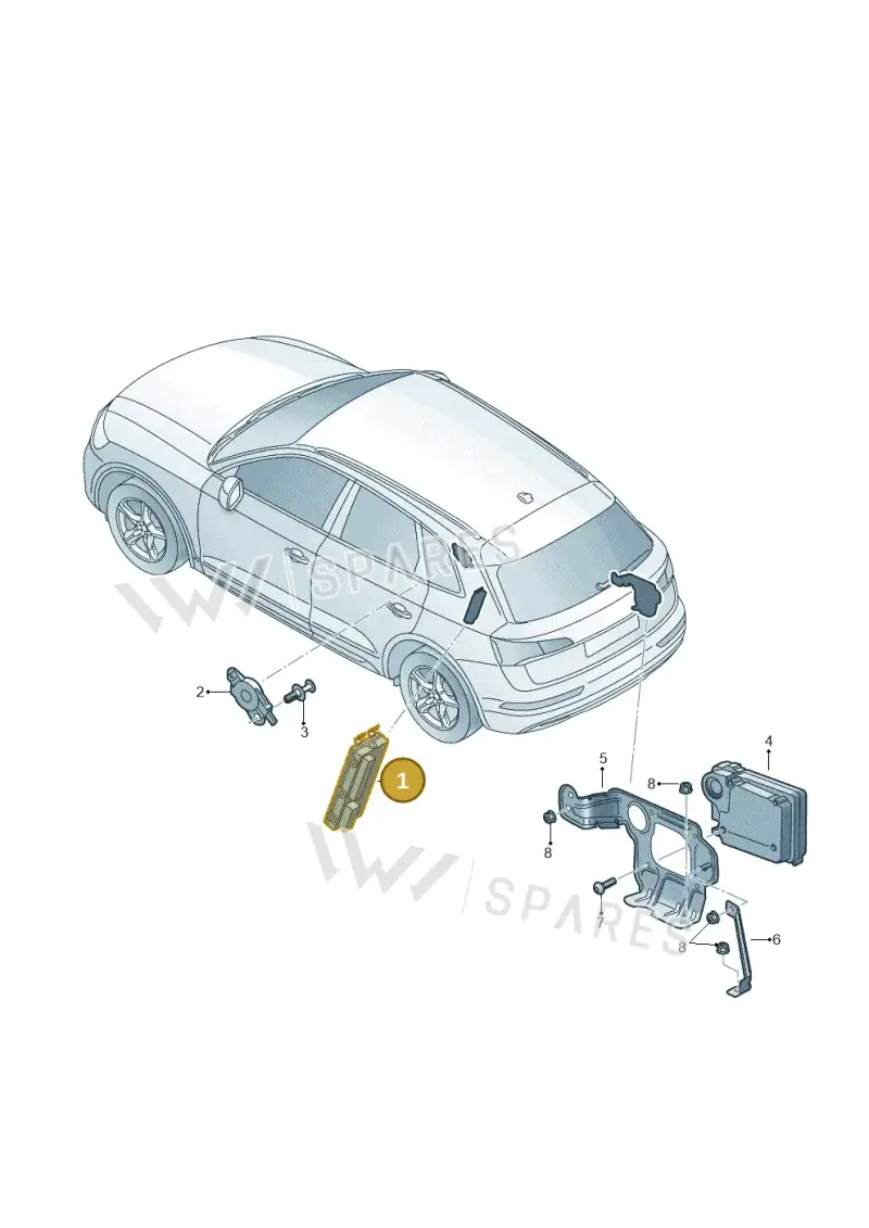 8W8959107B — Audi Q5 (2016-2025) diagram 896959400, position 1