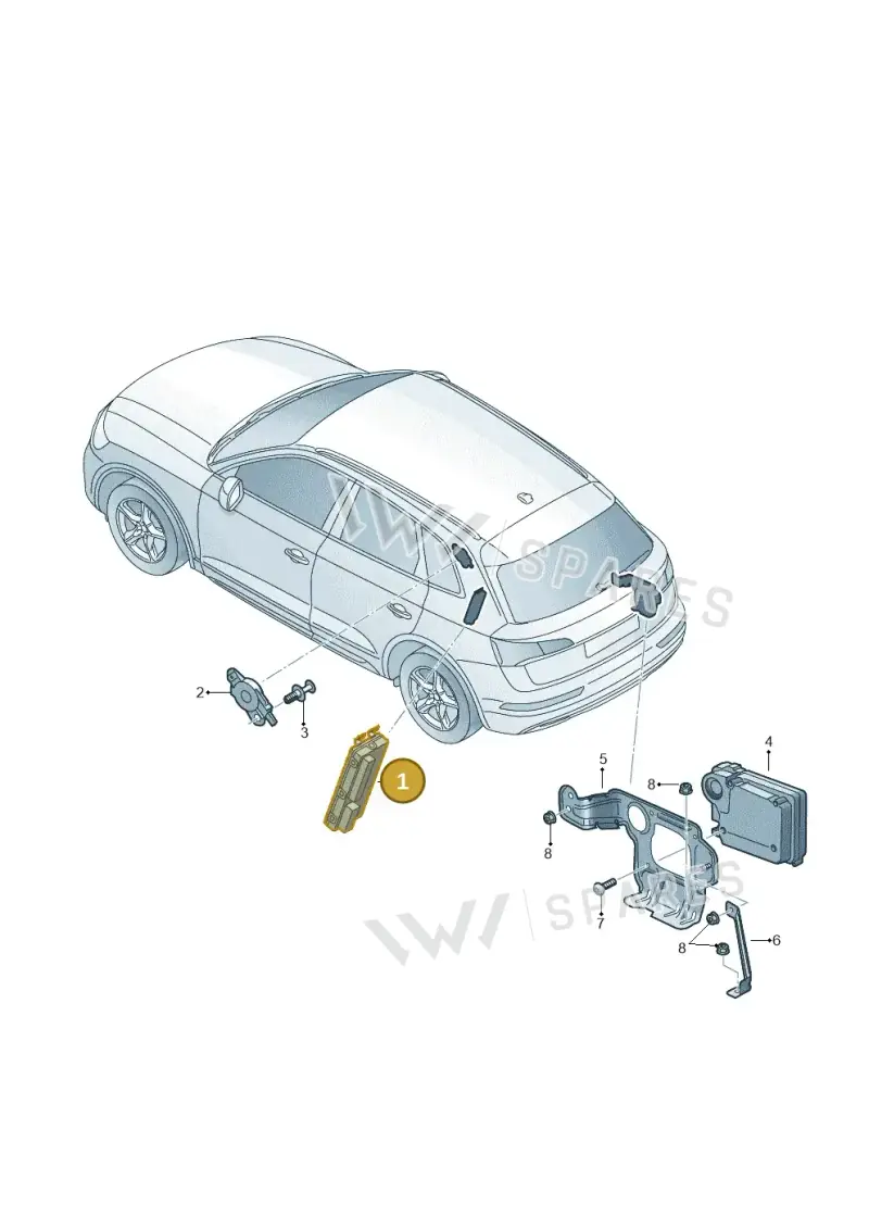8W8959107D — Audi Q5 (2016-2025) diagram 896959400, position 1