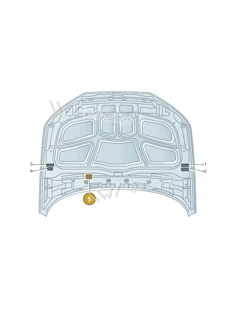 8W9010508 — Audi A4 (2015-2025) diagram 849010100, position 5