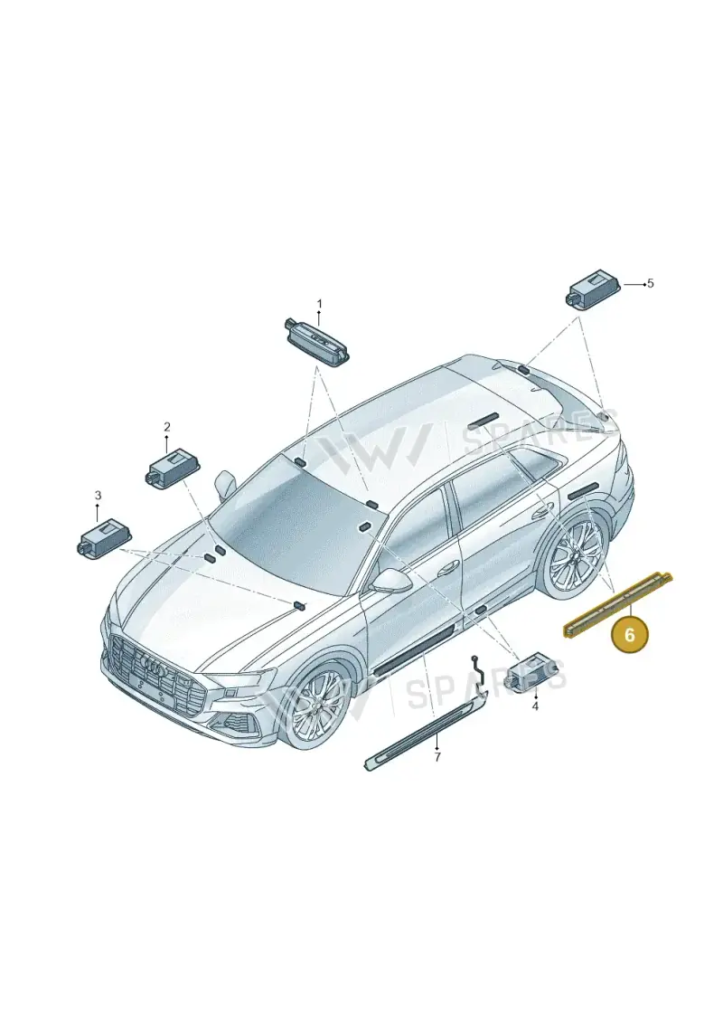 8W9947409 — Audi RS Q8 (2019-2025) diagram 429947100, position 6