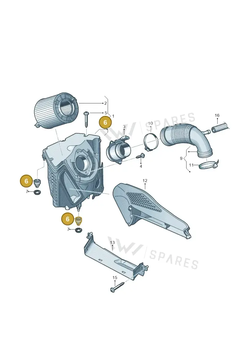 8WD129669 — Audi Q5 qu. 2.0 (2018-) diagram 849133260, position 6