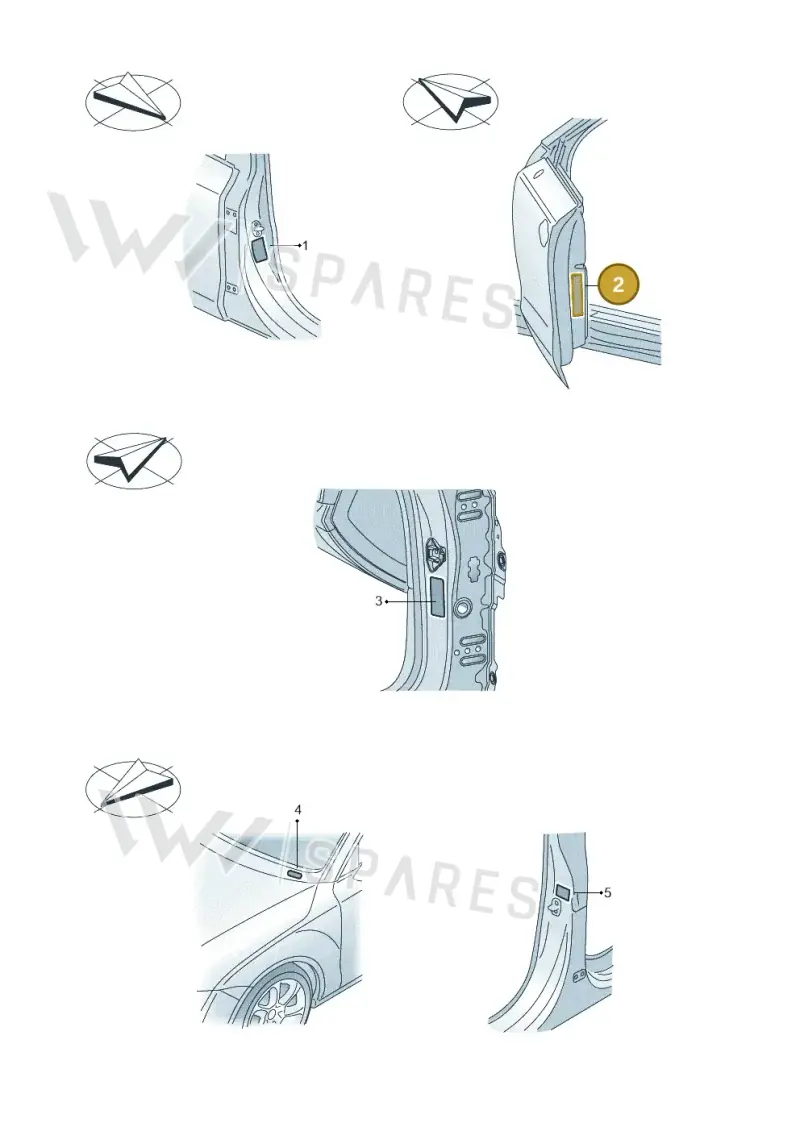 8X0010502BD — Audi A1 Sportback (2014-2018) diagram 792010200, position 2