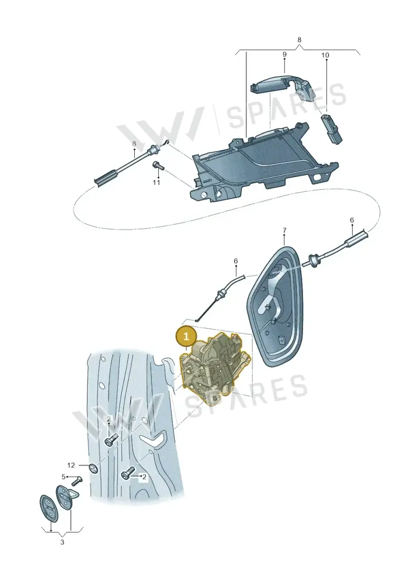 8X0839016C — Audi RS4 Avant (2017-2025) diagram 849839300, position 1