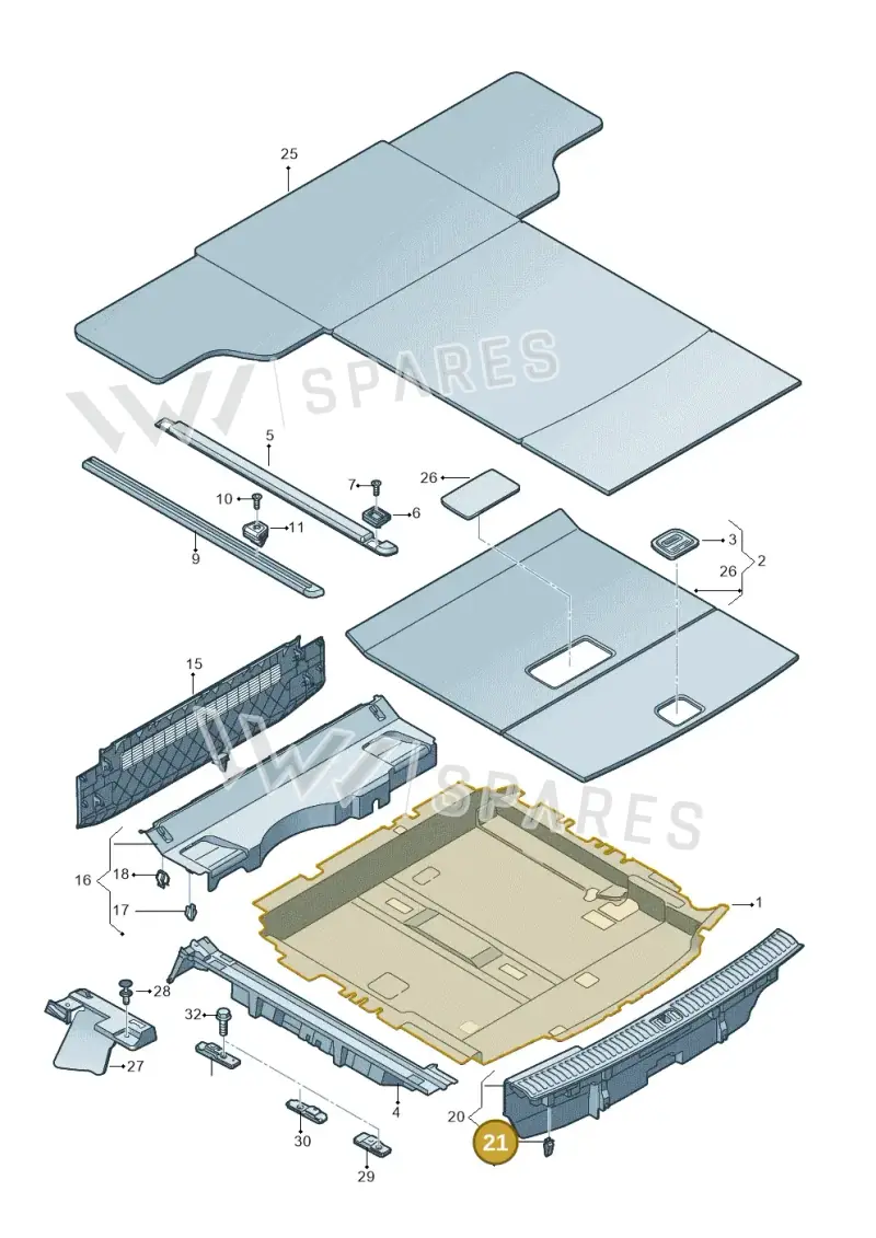 8X0867276 — Audi RS Q8 Quattro (2019-) diagram 429863080, position 21