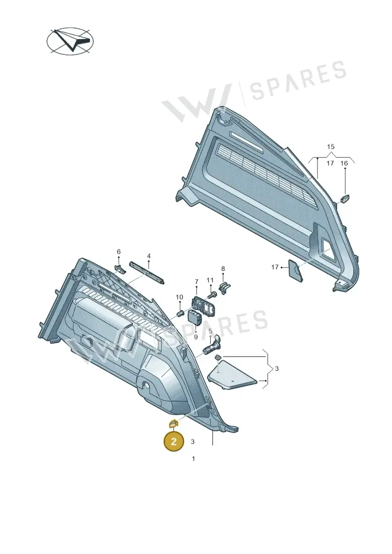 8X0867276 — Audi RS Q8 Quattro (2019-) diagram 429863090, position 2