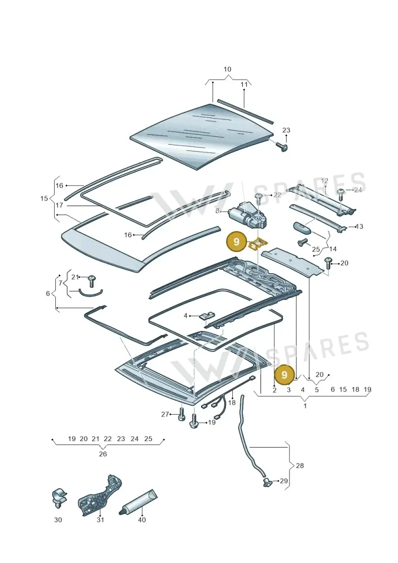 8X0898804 — Audi Q2 2.0 TDI (2016-2018) diagram 803877000, position 9