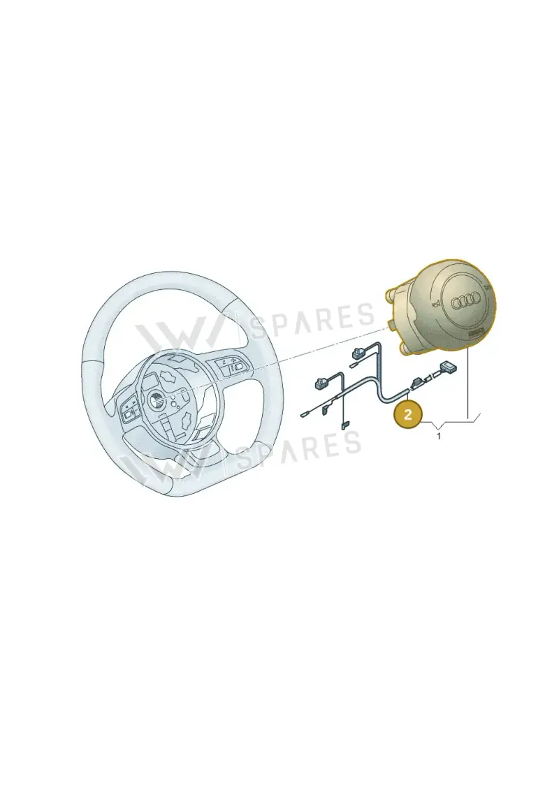 8X0971589F — Audi A1 Sportback (2014-2018) diagram 758880000, position 2