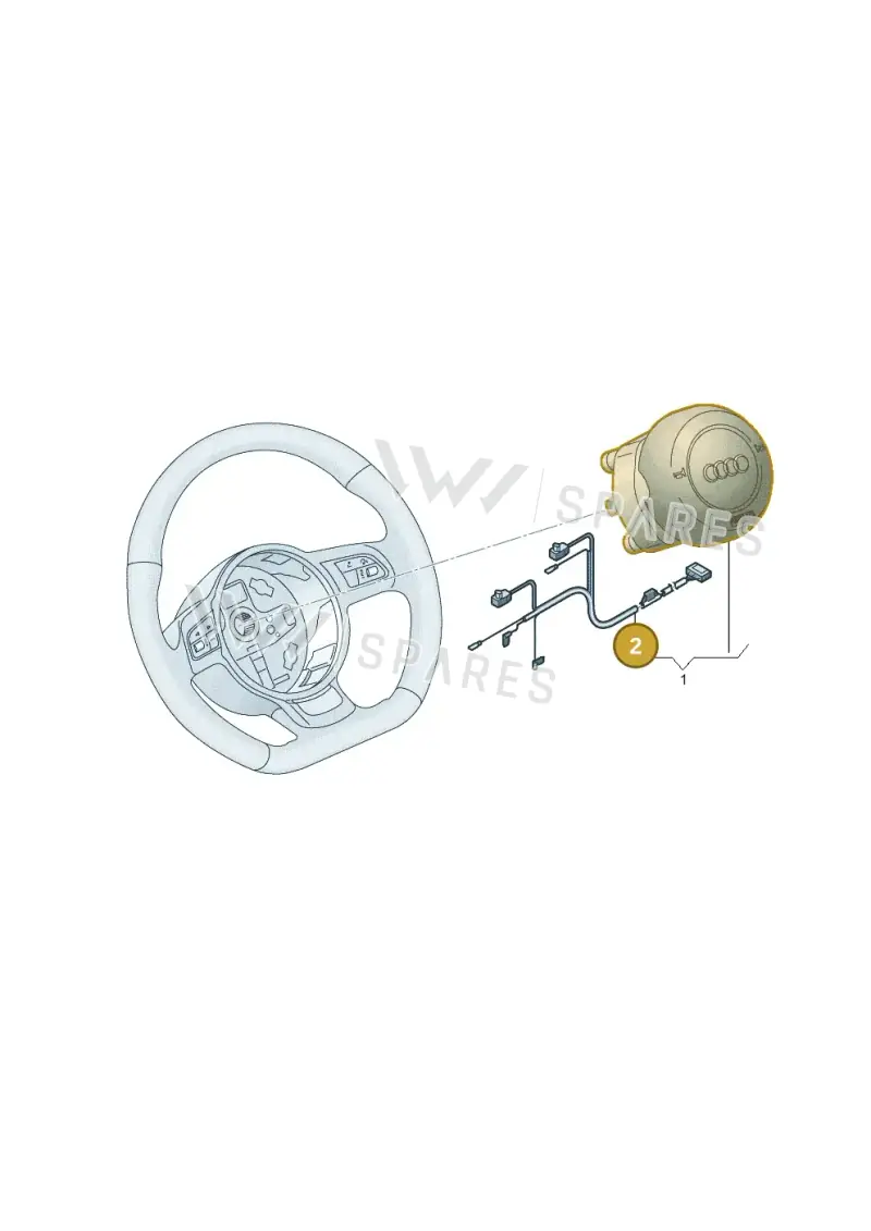 8X0971589G — Audi A1 Sportback (2014-2018) diagram 758880000, position 2