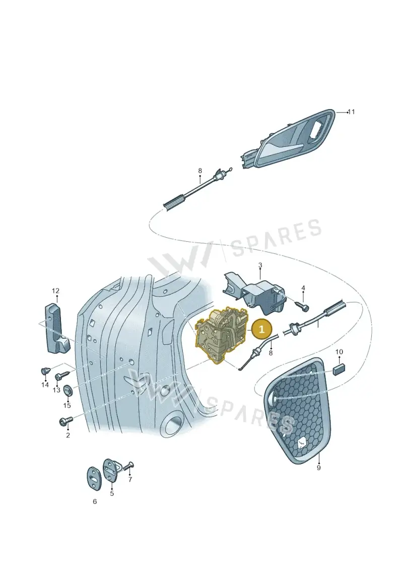 8X2837015B — Audi RS3 Limousine (2017-2020) diagram 853837300, position 1
