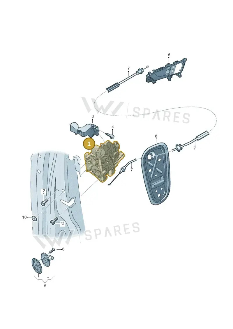 8X2837015B — Audi Q5 (2016-2025) diagram 896837300, position 1
