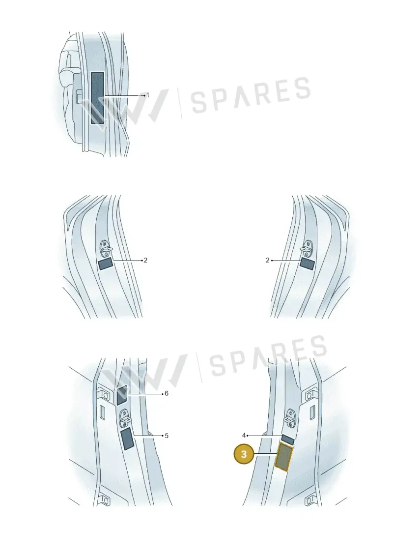 8Y0010502AF — Audi A3 Sportback (2019-2025) diagram 596010022, position 3