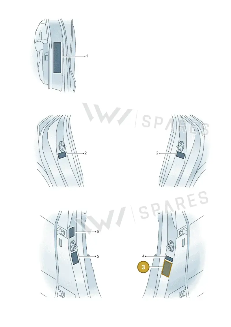 8Y0010502BK — Audi A3 Sportback (2019-2025) diagram 596010022, position 3