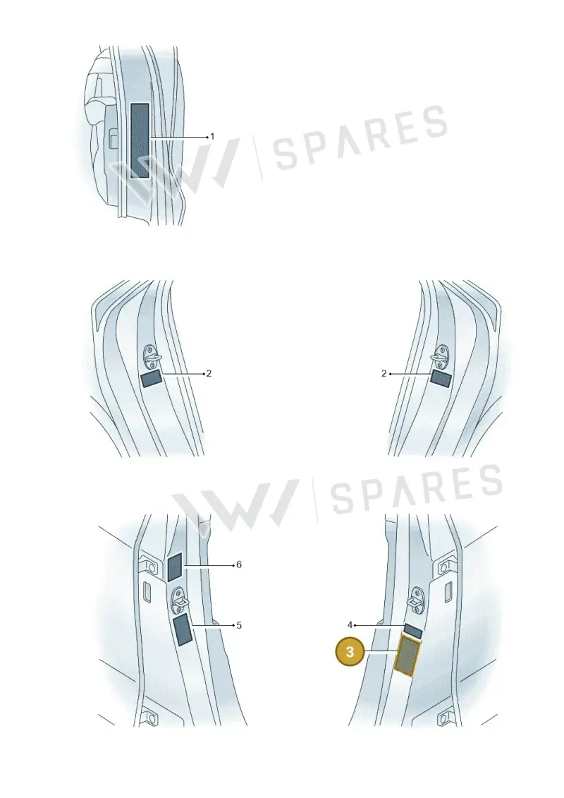 8Y0010502EF — Audi A3 Sportback (2019-2025) diagram 596010022, position 3