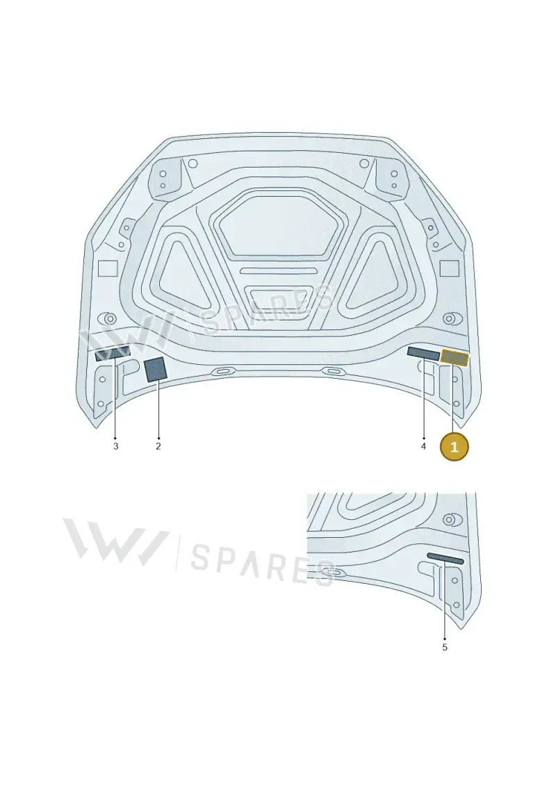 8Y0010504A — Audi A3 Sportback (2019-2025) diagram 596010010, position 1