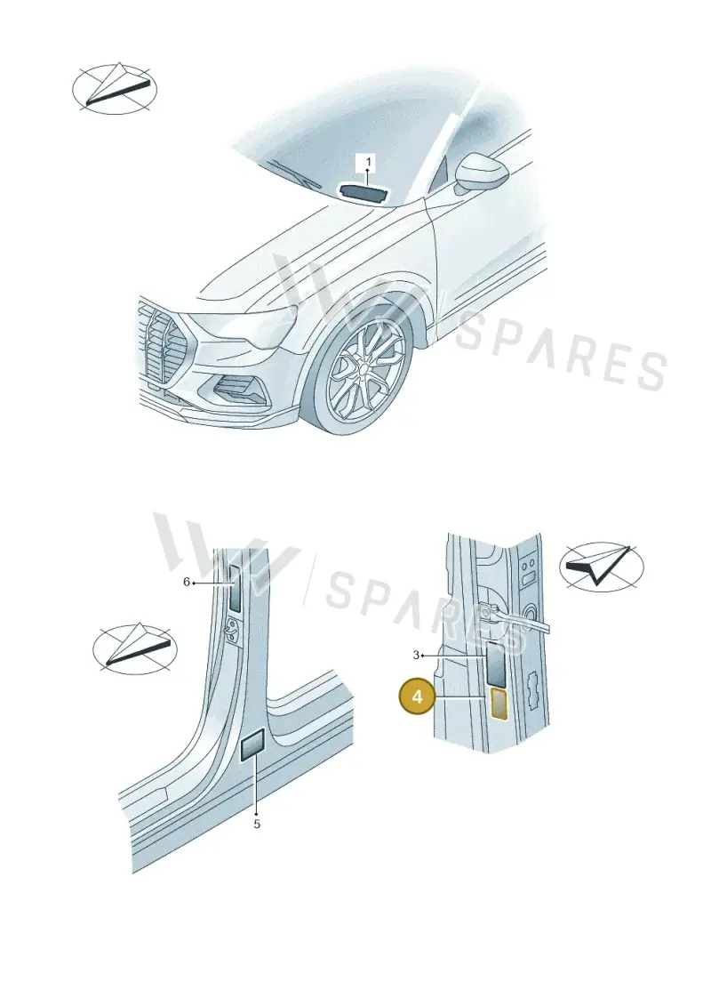 8Y0010552B — Audi A3 Sportback (2019-2025) diagram 597010200, position 4