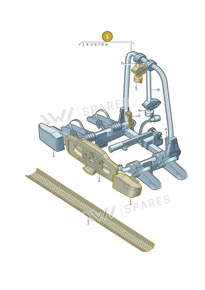 8Y0071105 — Audi Q6 e-tron (2023-2025) diagram 596071060, position 1