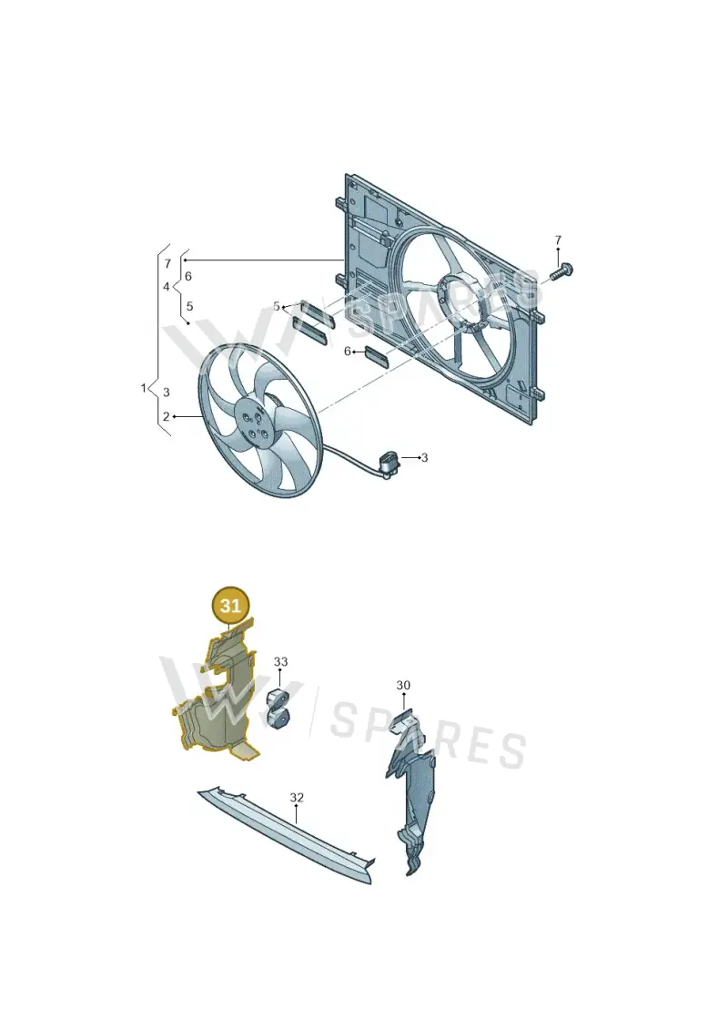 8Y0121284F — Audi A3 Sportback (2019-2025) diagram 596121925, position 31