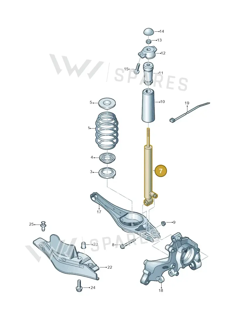 8Y0513045A — Audi A3 Sportback (2019-2025) diagram 746511150, position 7