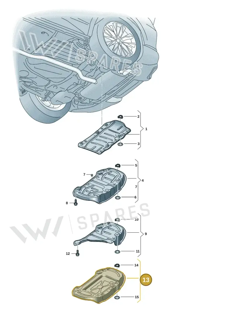 8Y0825701 — SEAT CUPRA Formentor (2020-) diagram 5ff825010, position 13