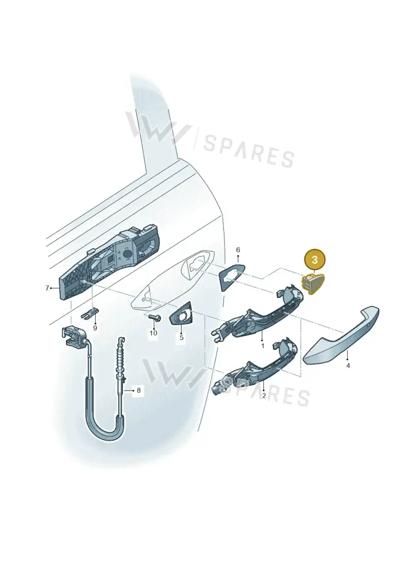 8Y0837167A — Skoda Kodiaq (2024-2024) diagram 596839000, position 3