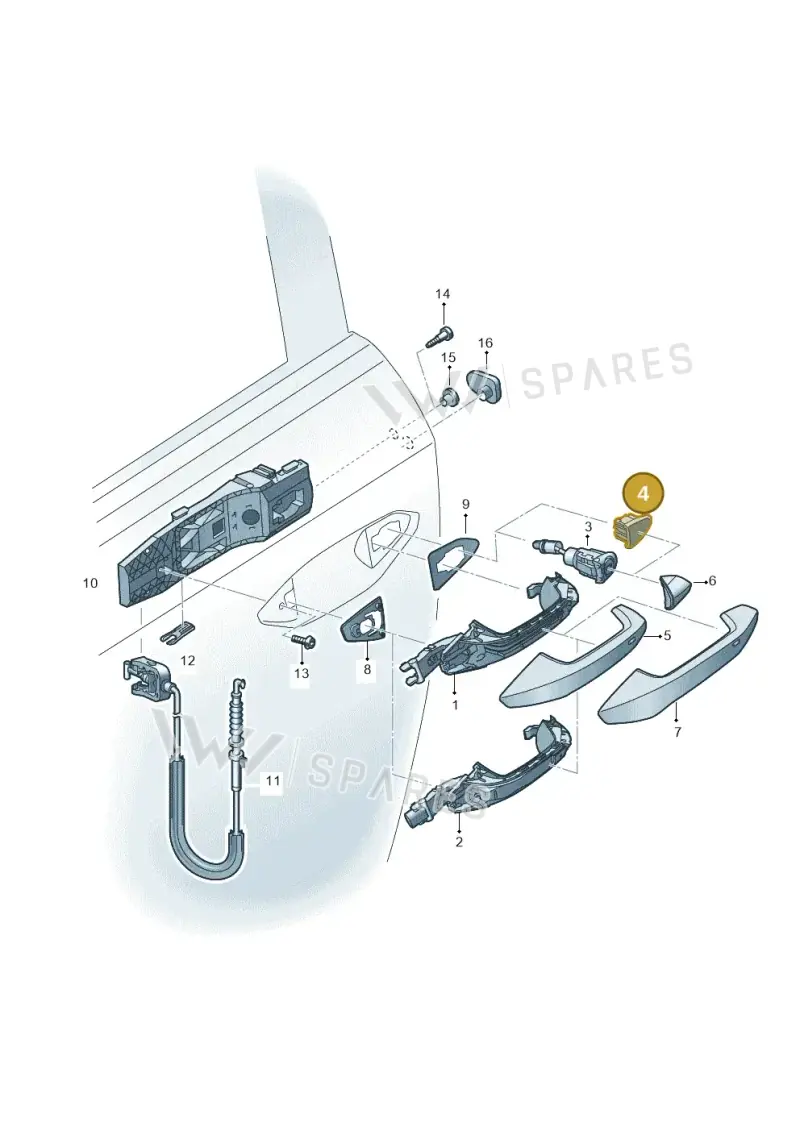 8Y0837167A — Skoda Kodiaq (2024-2024) diagram 596837000, position 4