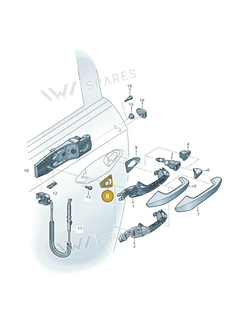 8Y0837210A — Audi Q4 Sportback (2021-2022) diagram 596837000, position 8