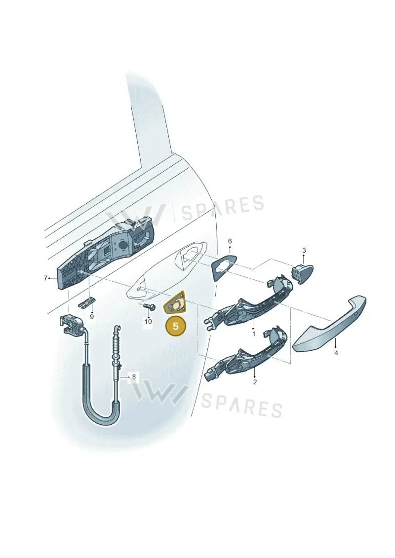 8Y0837210A — Audi Q4 Sportback (2021-2022) diagram 596839000, position 5