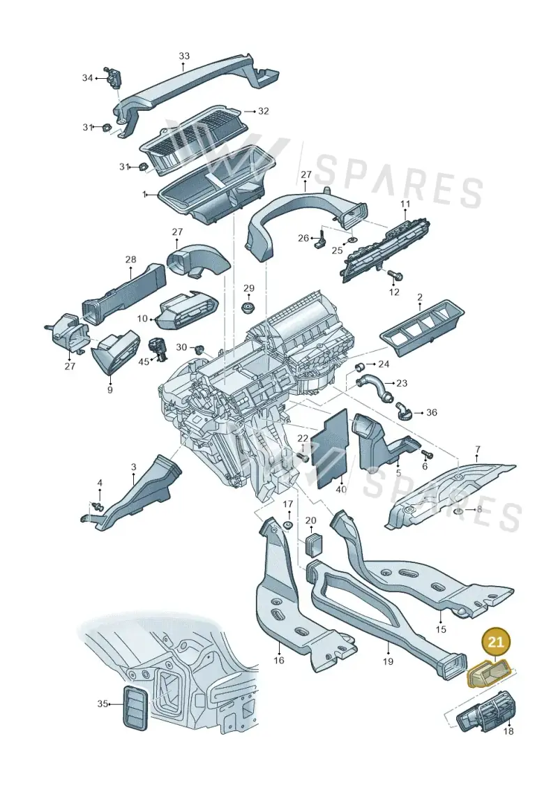 8Y0857042 — Audi A3 Sportback (2019-2025) diagram 596819100, position 21