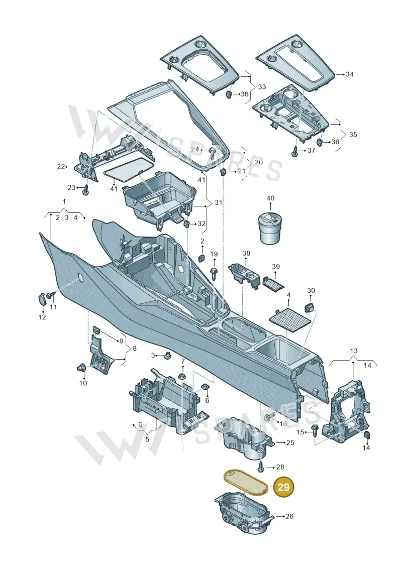 8Y0862145A4PK — Audi A3 Sportback (2019-2025) diagram 596863500, position 29
