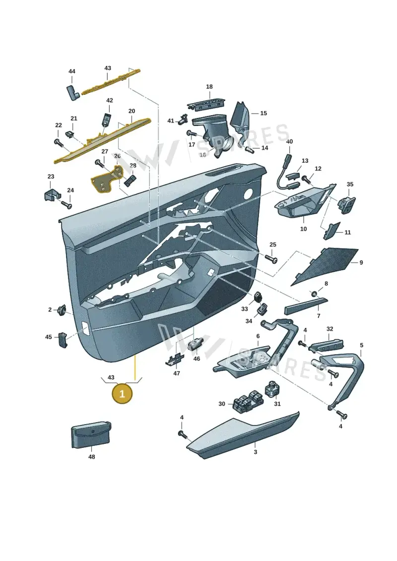 8Y0867103PWFN — Audi A3 Sportback (2019-2025) diagram 596867000, position 1