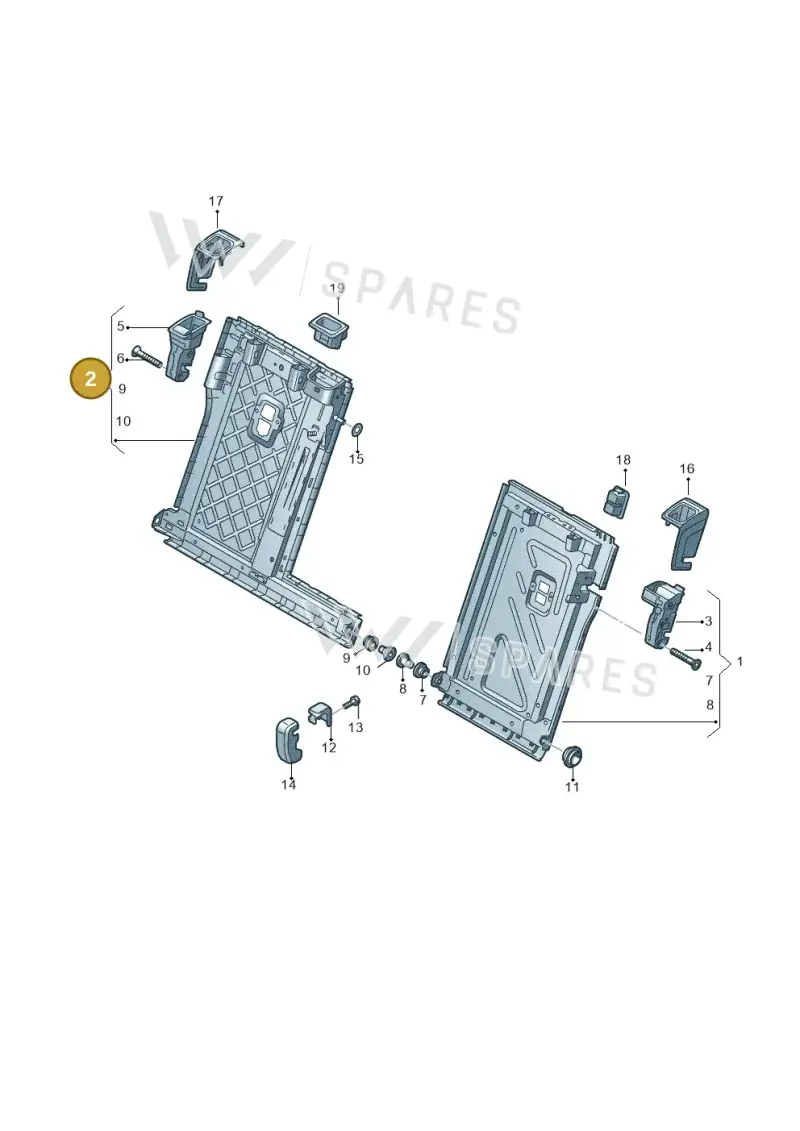 8Y0885502BGW8 — Audi Q4 Sportback (2021-2025) diagram 596885700, position 2
