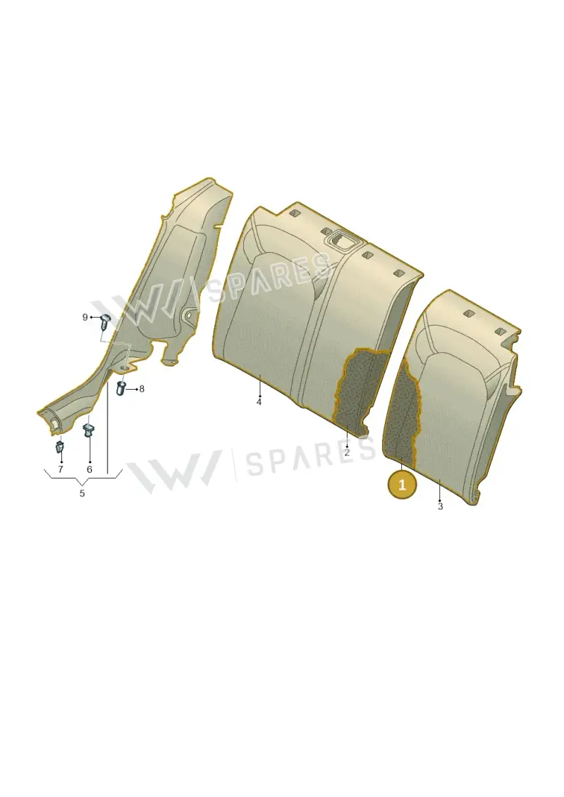 8Y0885775 — Audi Q4 Sportback (2021-2025) diagram 89a885800, position 1
