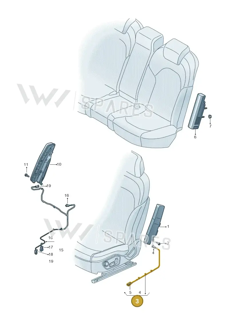 8Y0971553 — Audi A3 Sportback (2019-2025) diagram 596880200, position 3