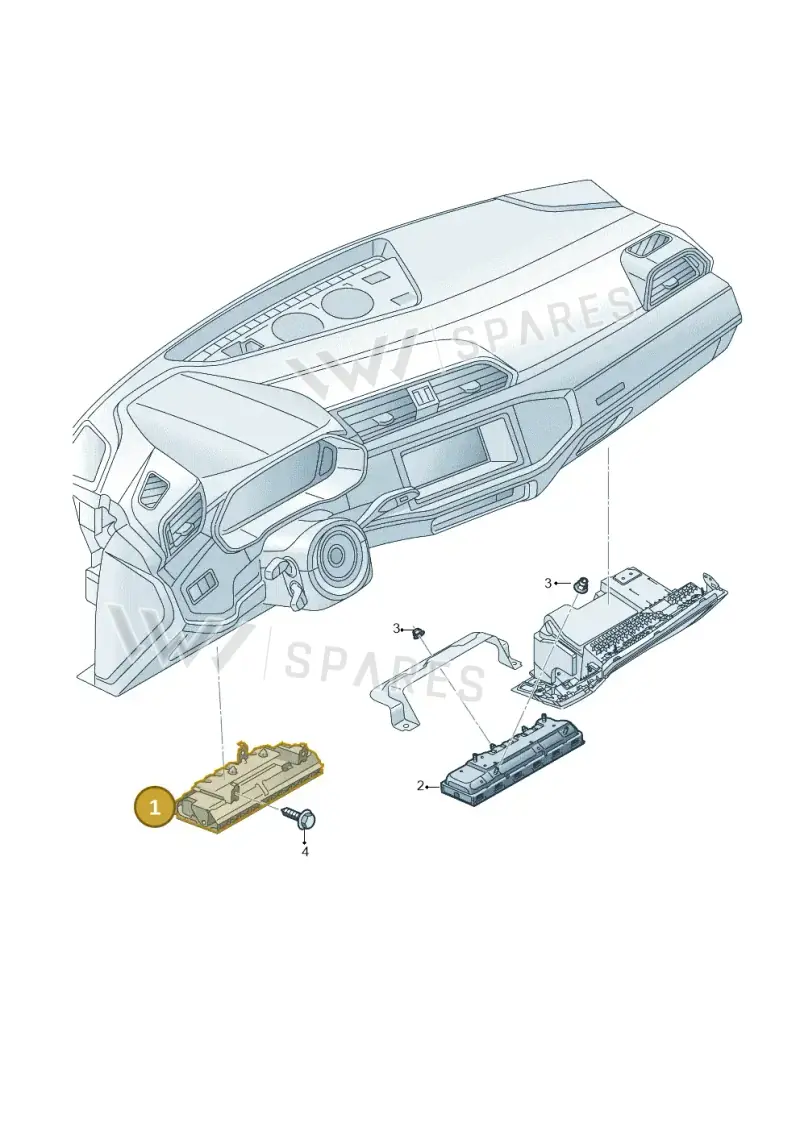 8Y1880841E — Audi A3 Sportback (2019-2025) diagram 596880300, position 1