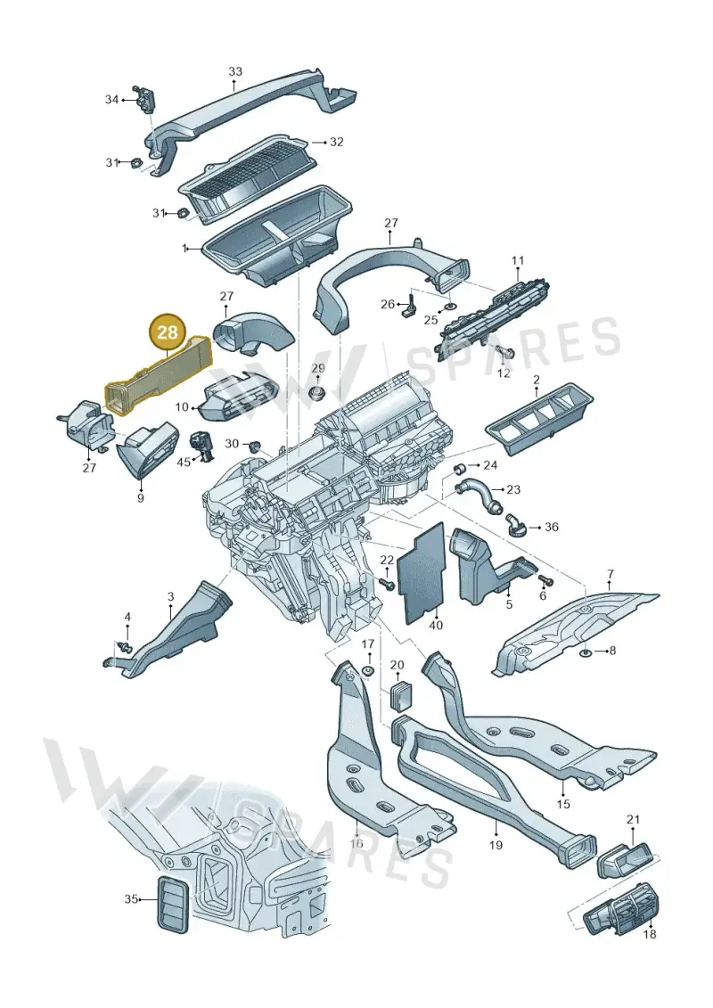 8Y2819725 — Audi A3 Sportback (2019-2025) diagram 596819100, position 28