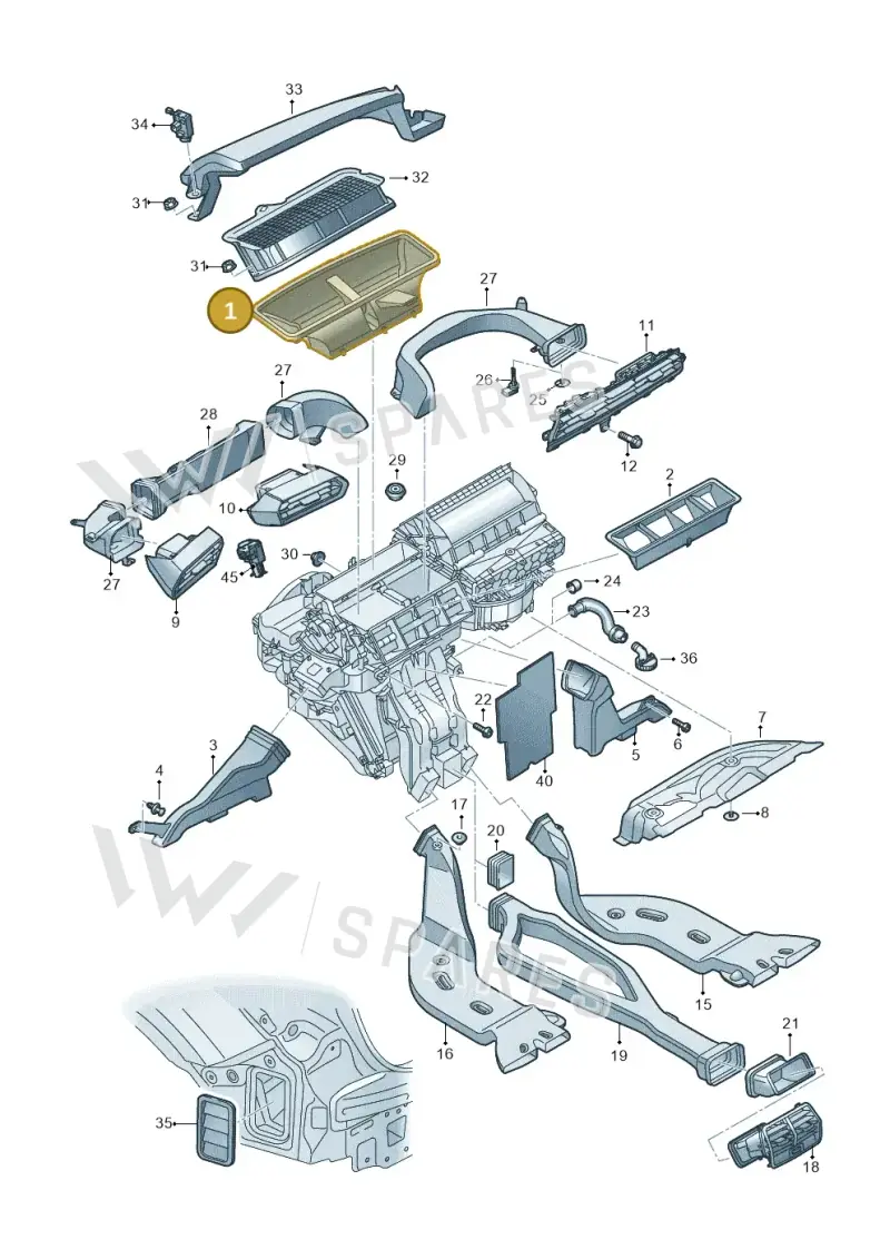 8Y2858431 — Audi A3 Sportback (2019-2025) diagram 596819100, position 1