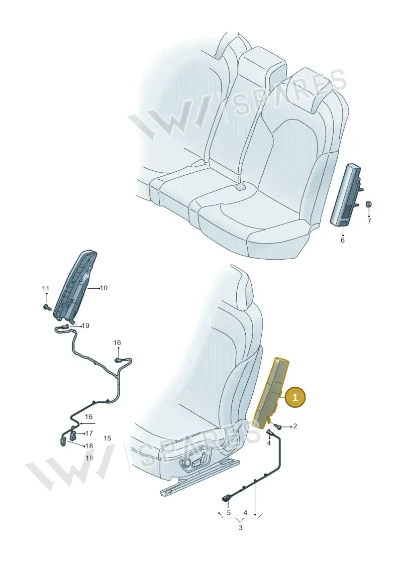 8Y5880241E — Audi A3 Sportback (2019-2025) diagram 596880200, position 1
