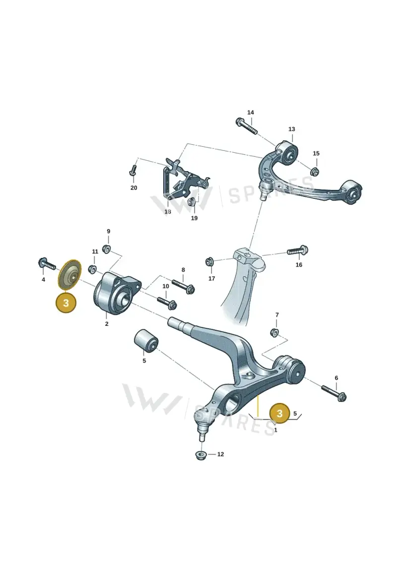 971407441A — Audi RS e-tron GT (2020-2020) diagram 4j1407010, position 3