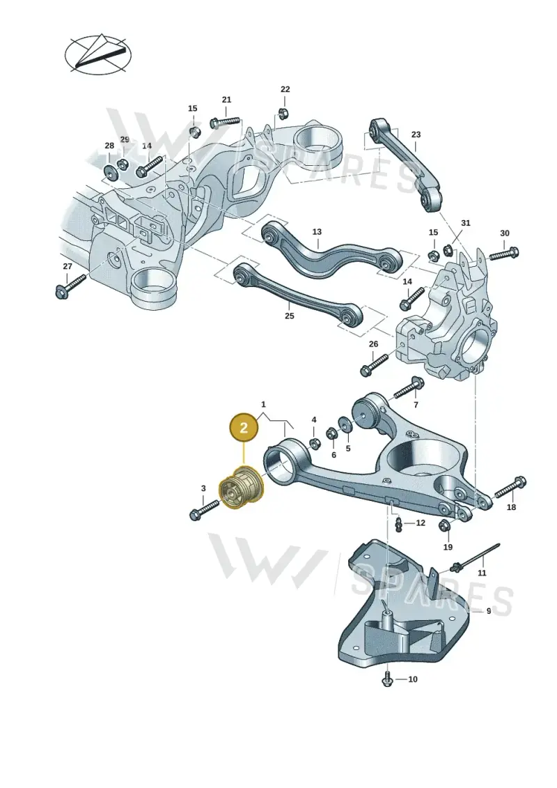 971505544 — Audi RS e-tron GT (2020-2020) diagram 4j1505300, position 2