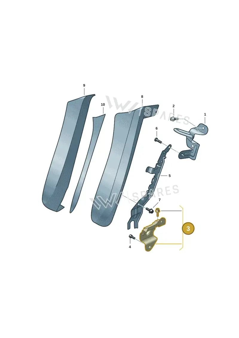 971886174 — Audi RS e-tron GT (2020-2020) diagram 4j1885850, position 3