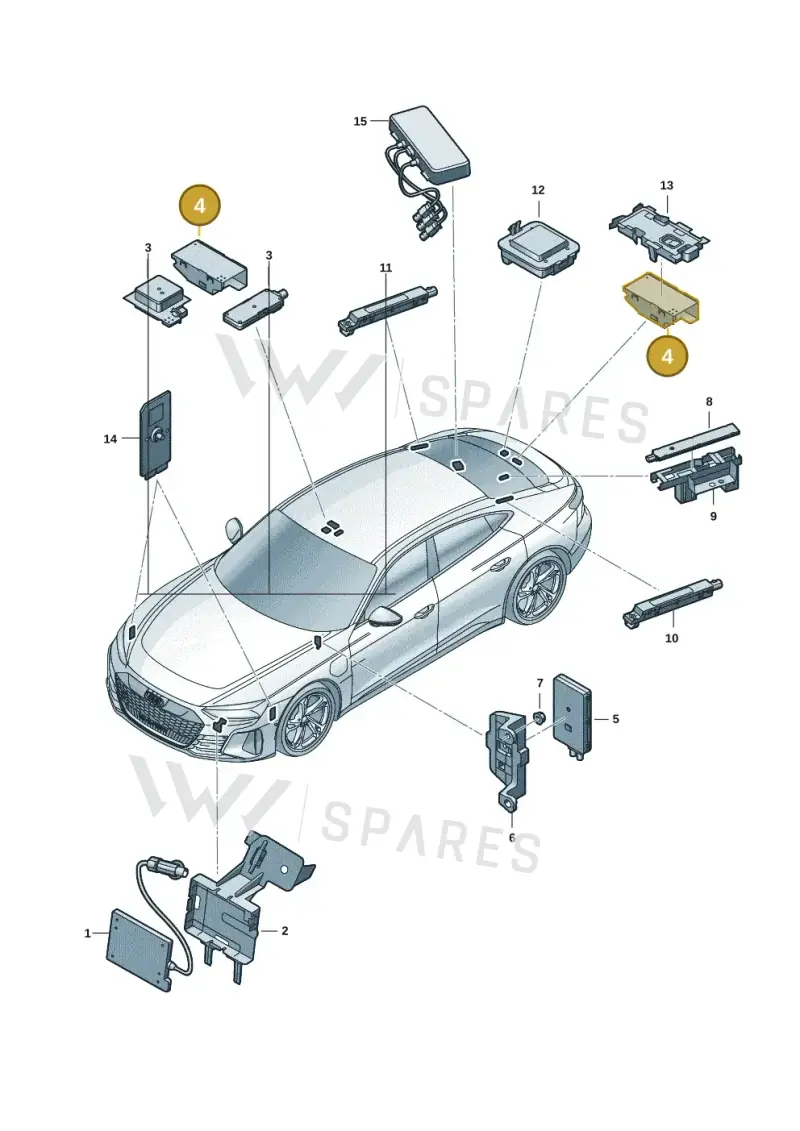 992035510 — Audi RS e-tron GT (2020-2020) diagram 4j1035100, position 4